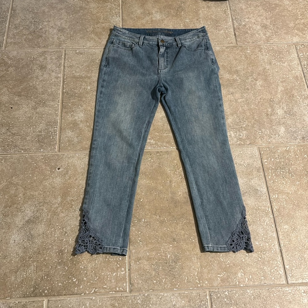 Women's Denim Jeans Soft Surrounding Blue Size 6‎ Petite